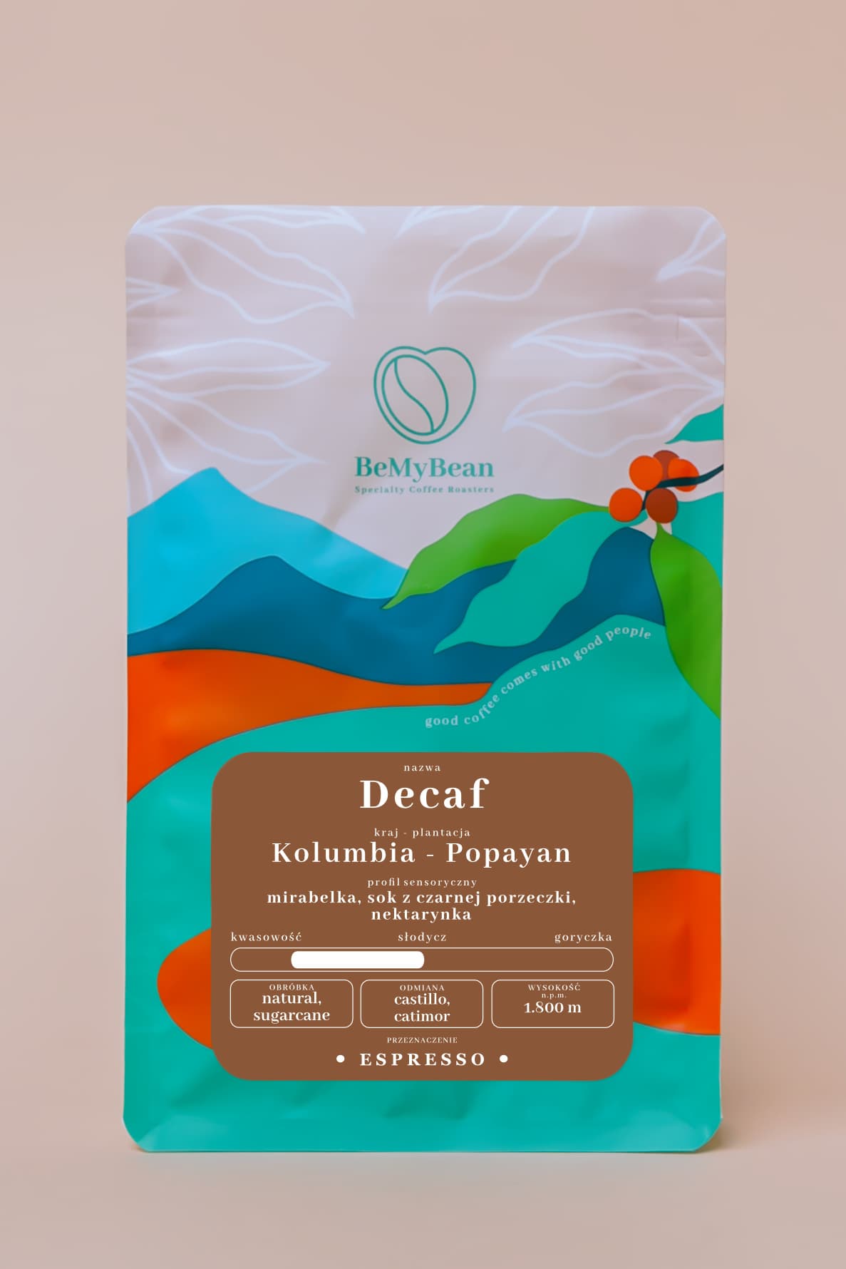 Decaf Kolumbia Popayan - kawa od BEMYBEAN, Kolumbia