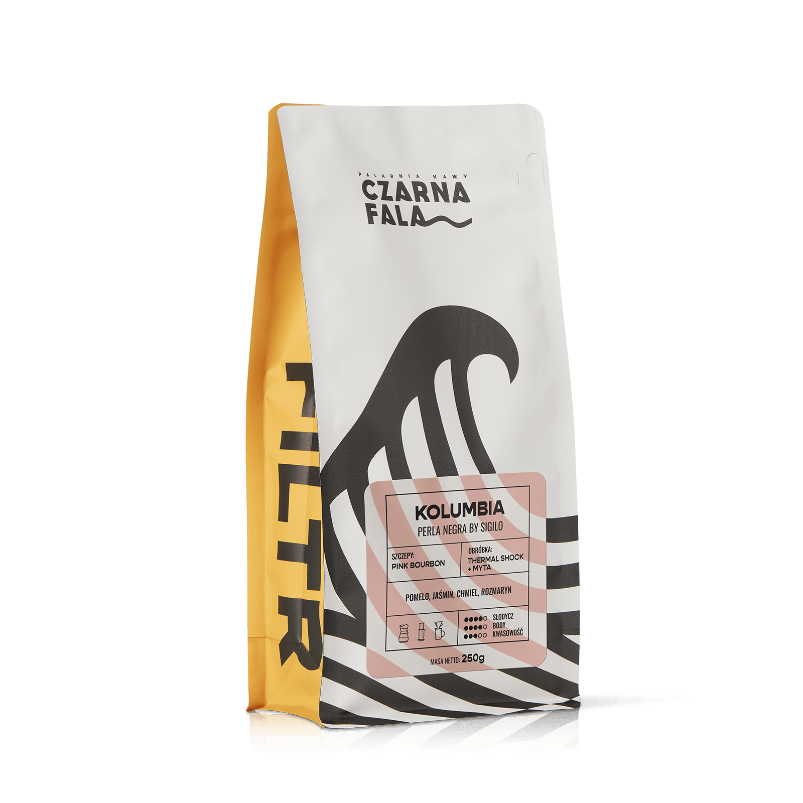 Kolumbia Perla Negra thermal shock () - kawa od Palarnia Czarna Fala, Kolumbia