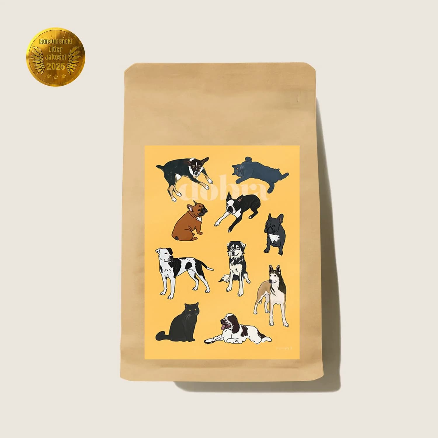 Pieski i kotki też – kompozycja ziaren - kawa od Dobra Palarnia Kawy, Brazylia