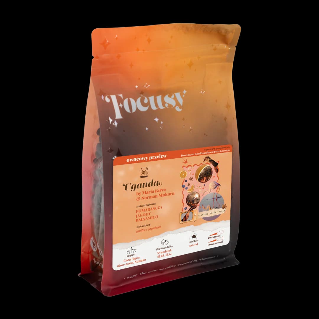 UGANDA by Maria Kirya & Norman Mukuru ✦ owocowy przelew - kawa od Focusy, Uganda