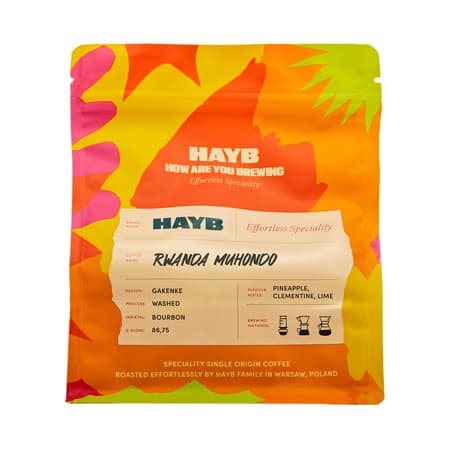 Rwanda Muhondo - kawa od HAYB, Rwanda