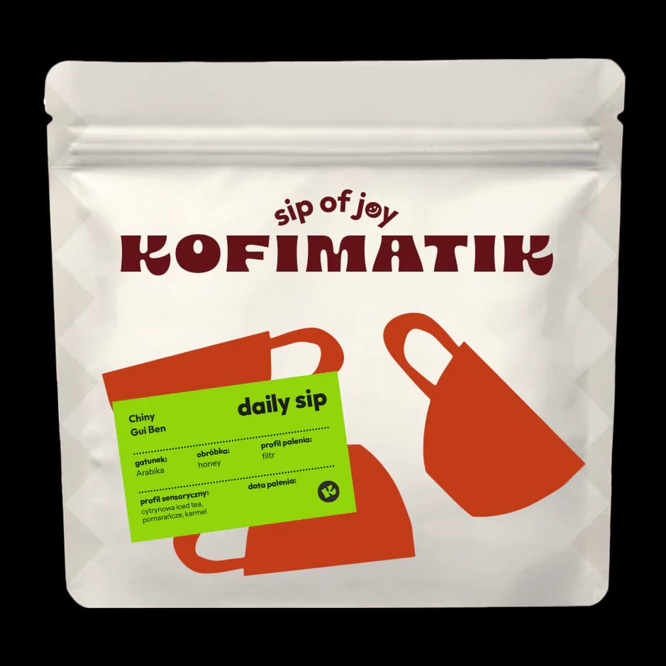 Chiny Gui Ben Honey - brzoskwiniowe orzeźwienie - kawa od Kofimatik, Brazylia