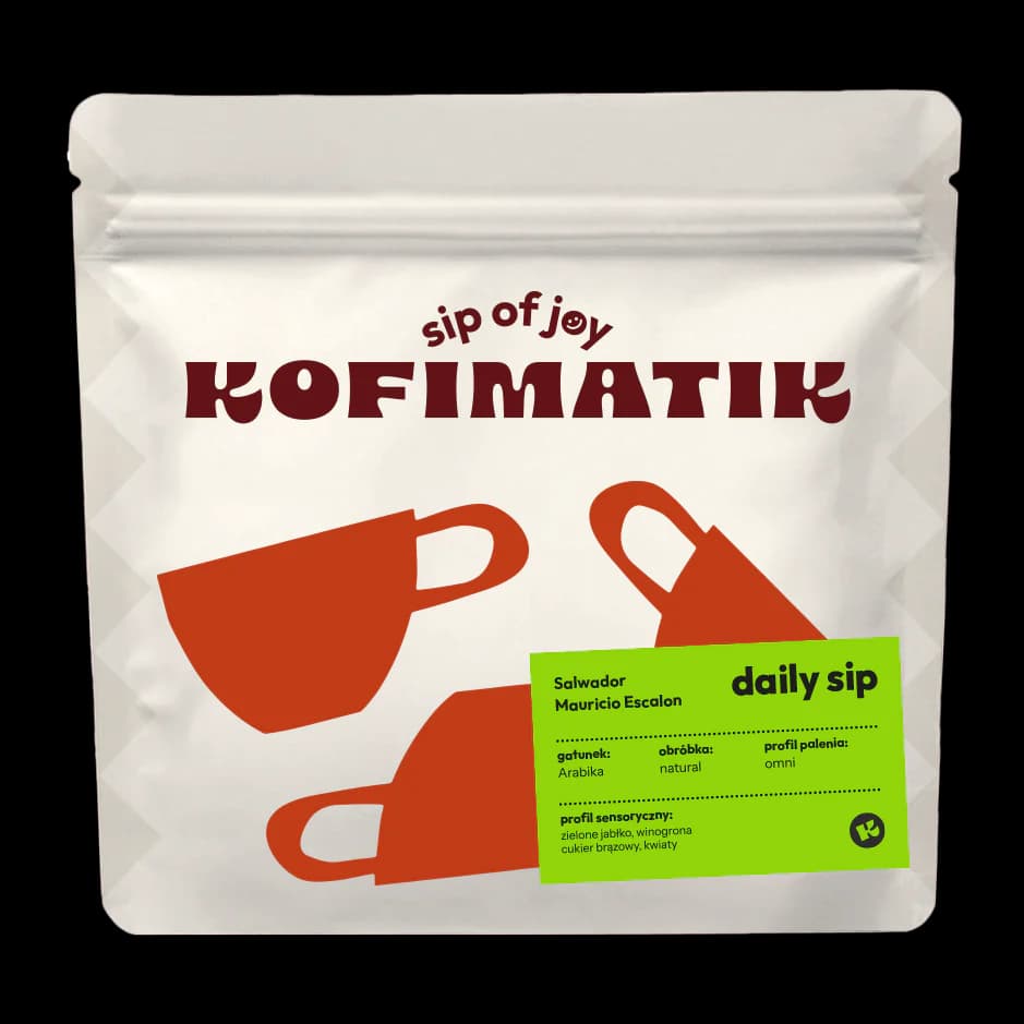 Salwador Mauricio Escalon - bukiet kwiatów w filiżance - kawa od Kofimatik, Salwador