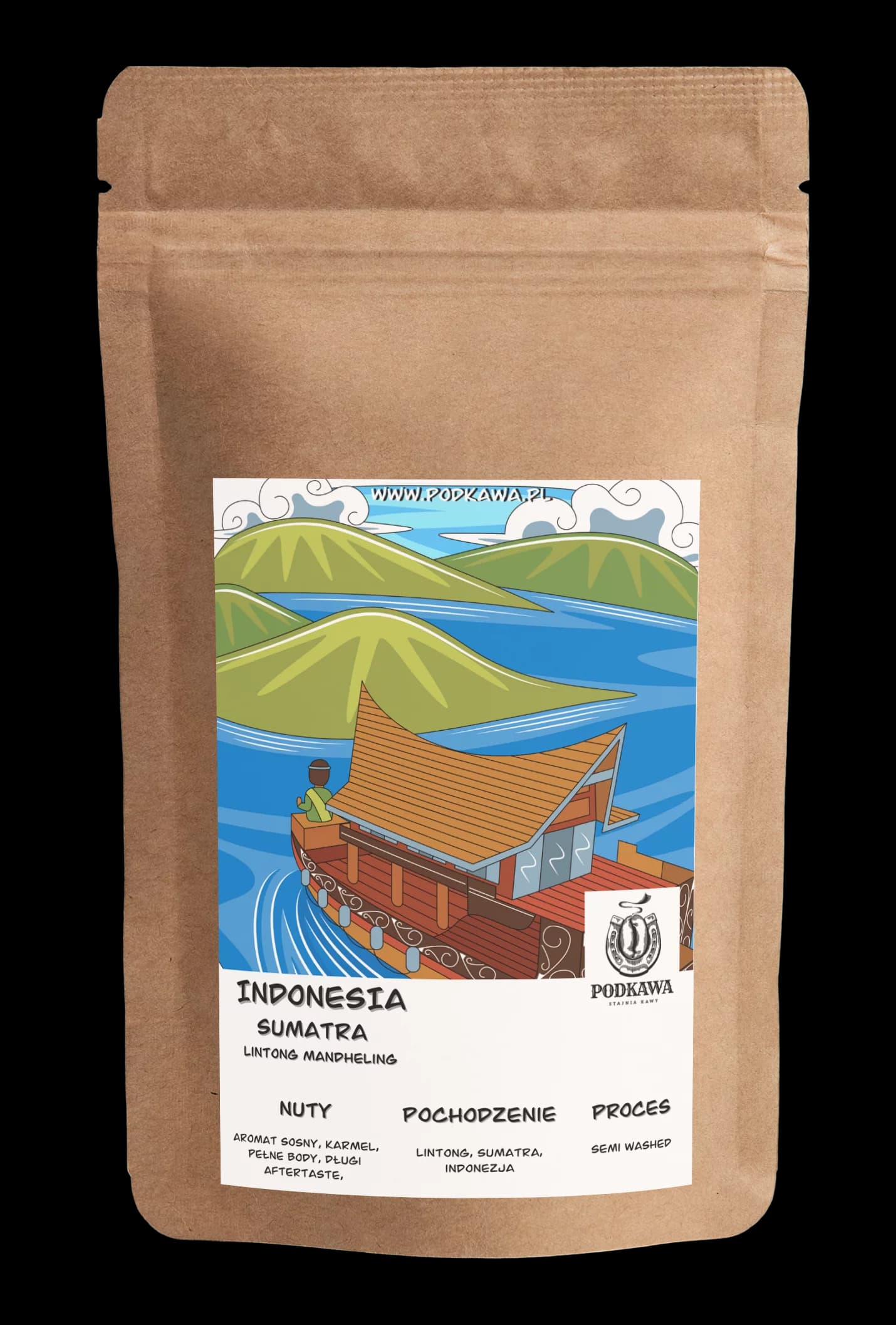 Indonezja Sumatra Lintong - kawa od Podkawa, Indonezja