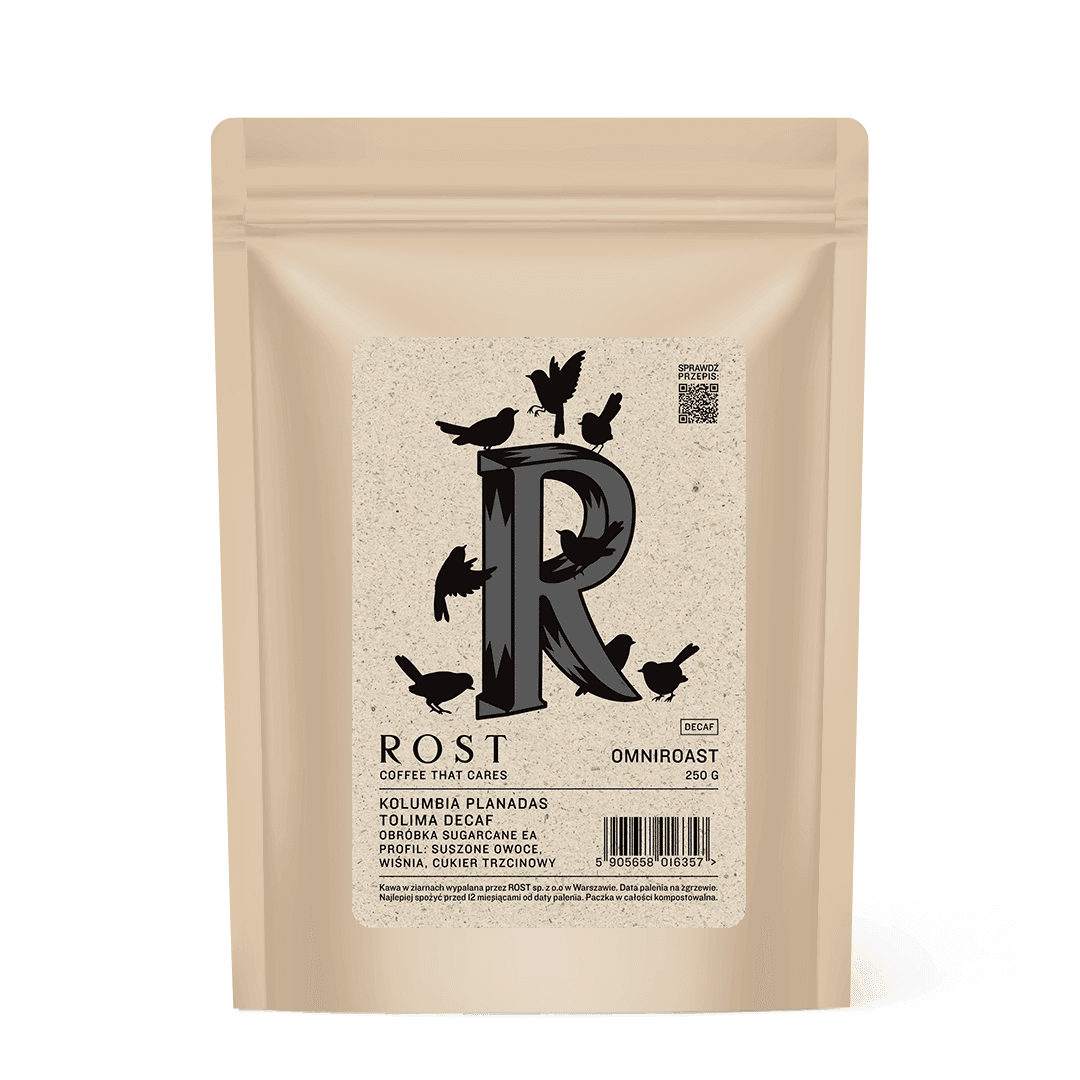 Kolumbia Planadas Tolima Decaf - kawa od Rost, Kolumbia