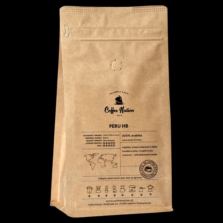 Peru HB 100% Arabika - kawa od Coffee Nation, Peru