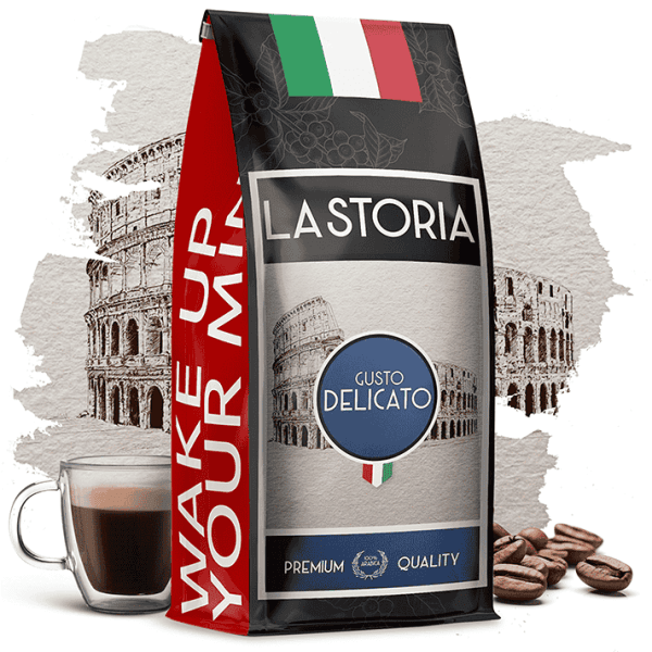 LA STORIA Gusto Delicato Arabica&Robusta (Mielenie: ) - kawa od Blue Orca Coffee, Brazylia