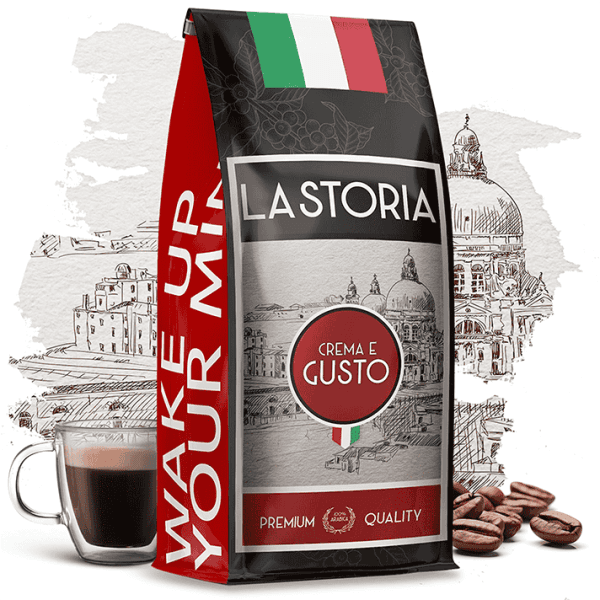 LA STORIA Crema e Gusto Arabica&Robusta (Mielenie: ) - kawa od Blue Orca Coffee, Brazylia