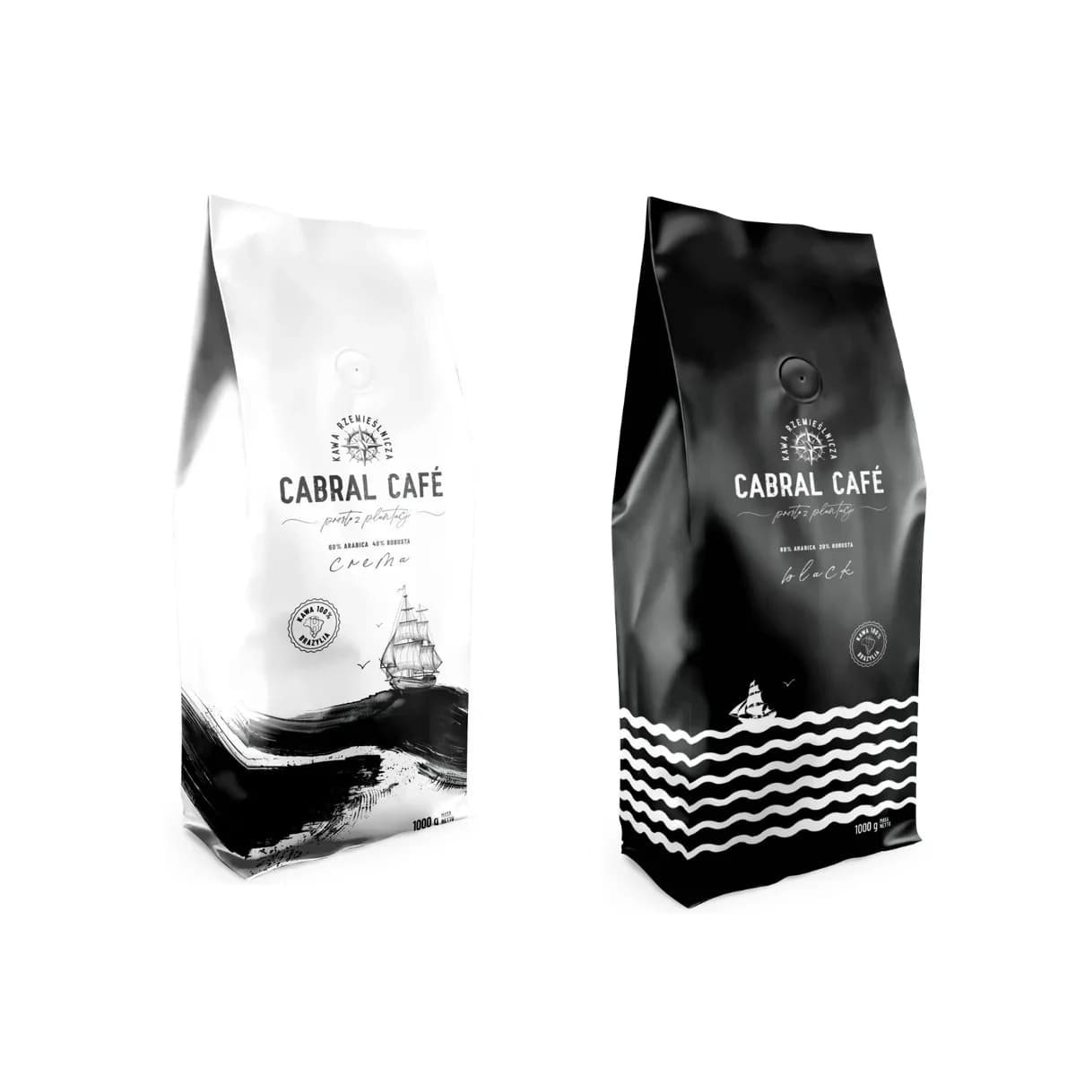 CABRAL CAFE Crema (Craft) + CABRAL CAFE Black (Craft) - kawa od Cabral Pl, Brazylia