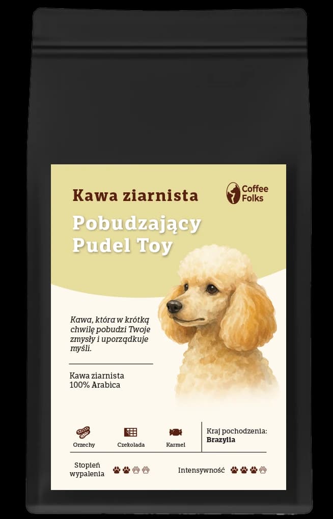 Pobudzający Pudel Toy (100 % arabika) Brazylia - kawa od Coffee Folks, Brazylia
