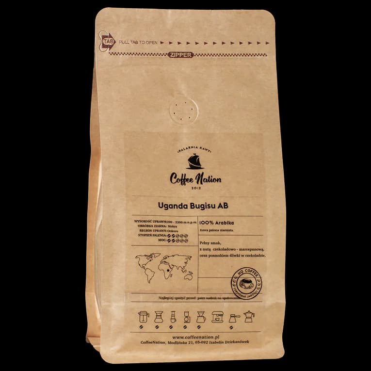 Uganda Bugisu AB - kawa od Coffee Nation, Uganda