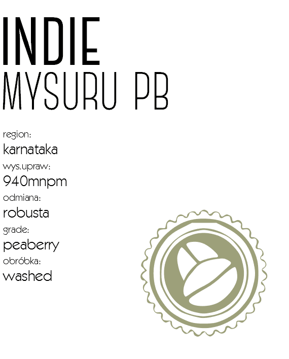 Indie Mysuru Robusta PB - kawa od CRS CoffeeRoasters, Indie