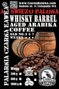 Wisky / Wiskey Barrel - kawa od Czarna Kawka, Gwatemala