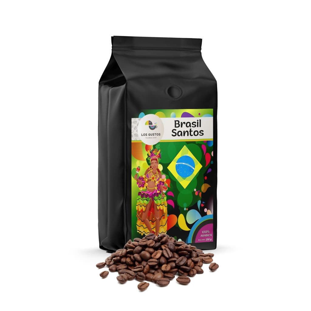 BRASIL SANTOS 100% ARABICA Świeżo Palona - LOS GUSTOS - kawa od Los Gustos, Brazylia
