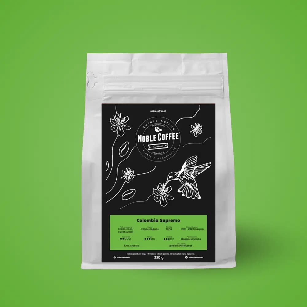 Colombia Supremo - kawa od The Noble Coffee, Brazylia