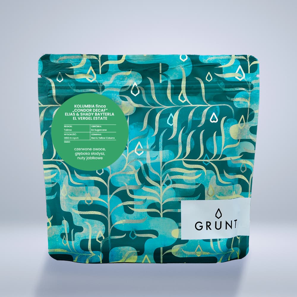 KOLUMBIA finca „CONDOR DECAF” Elias i Shady Bayter El Vergel Estate - kawa od Palarnia Grunt, Kolumbia