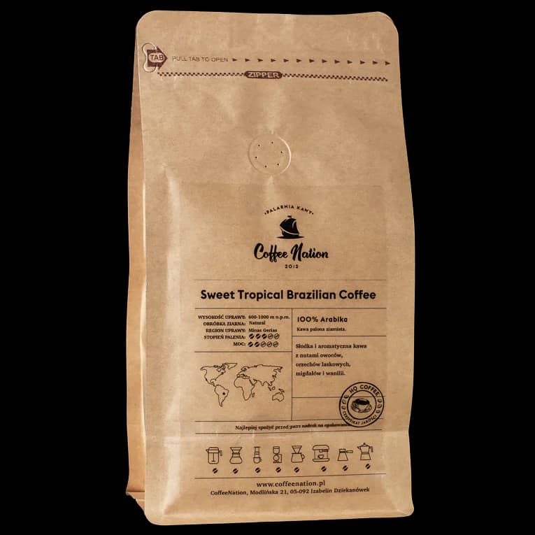 Sweet Tropical Brazilian 100% Arabika - kawa od Coffee Nation, Brazylia