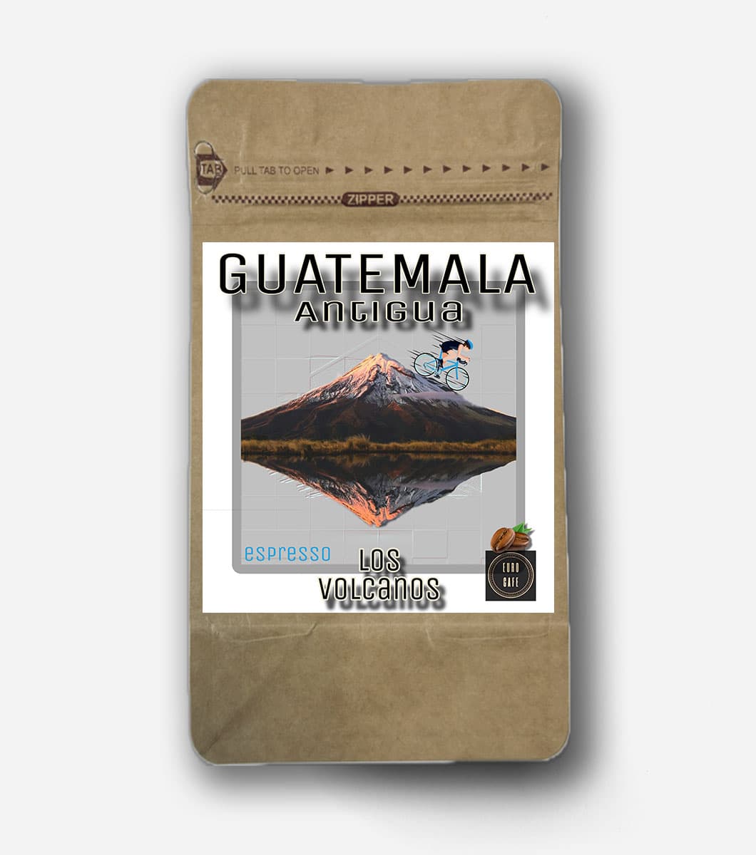 Guatemala Antigua Los Volcanos - kawa od Euro Cafe, Gwatemala
