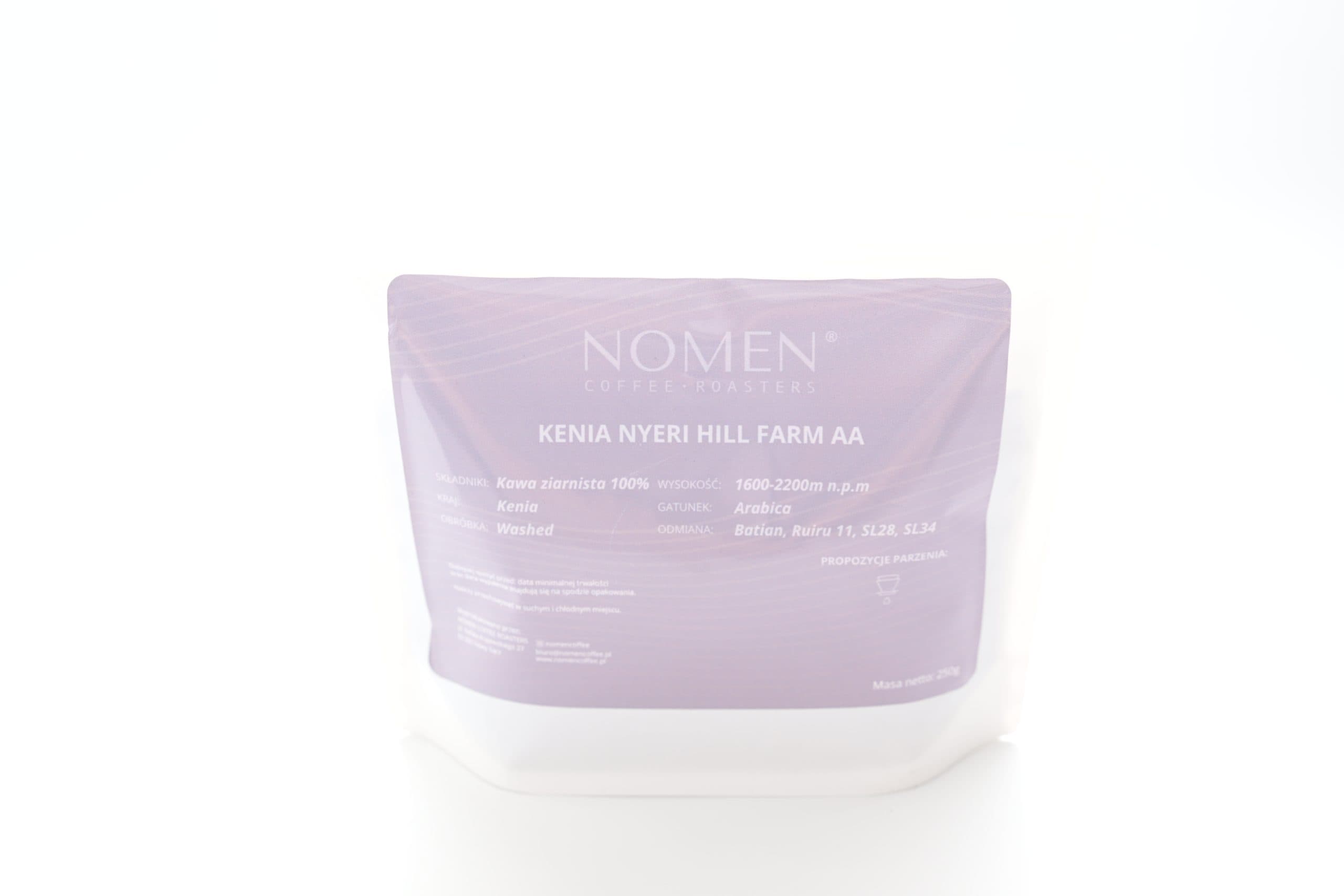 Kenia Nyeri Hill Farm AA Arabica przelew - kawa od NOMEN, Kenia