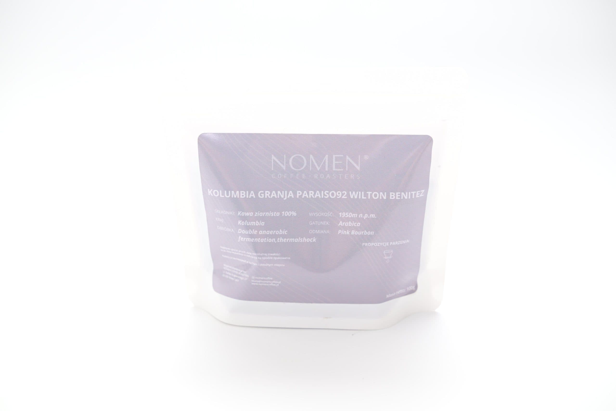 Kolumbia Granja Paraiso92 Wilton Benitez Arabica przelew - kawa od NOMEN, Kolumbia