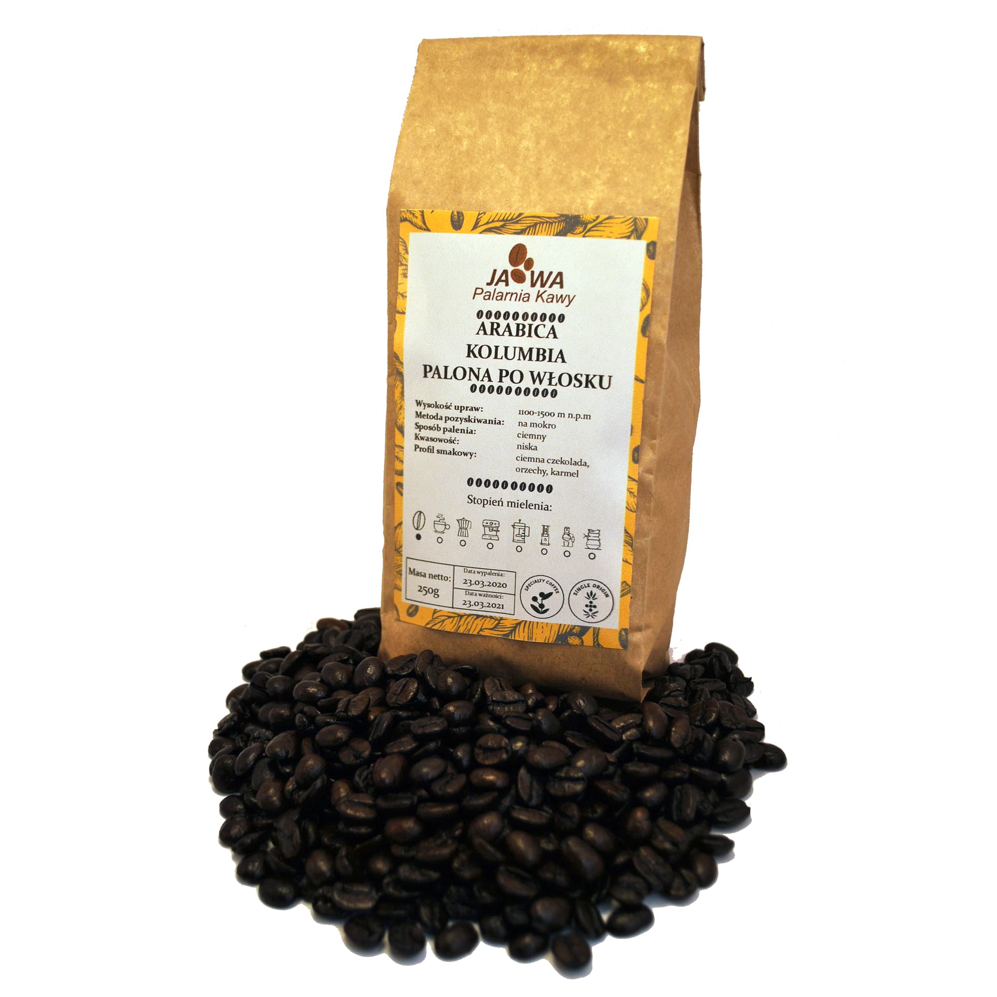Kolumbia Ciemno Palona - kawa od Palarnia Kawy Jawa, Kolumbia